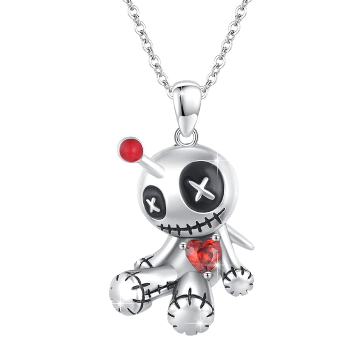 Wholesale New Cursed Doll Necklace Dark Gothic Style Creative Pendant  Jewelry Gift